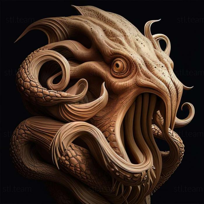 3D модель Щупальце чудовисько (STL)